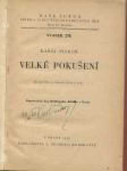 Karel Piskoř: Velké pokušení