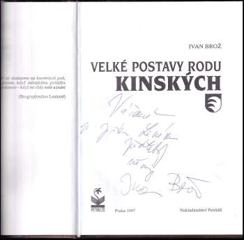 Ivan Broz: Velké postavy rodu Kinských