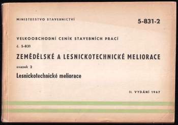 Velkoobchodní ceník stavebních prací - Zemědělské a lesnickotechnikcé meliorace