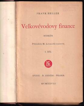 Frank Heller: Velkovévodovy finance