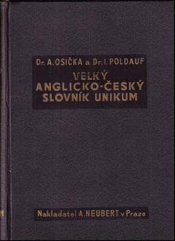 Ivan Poldauf: Velký anglicko-český slovník Unikum