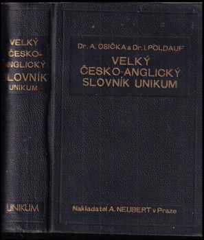 Velký česko-anglický slovník Unikum s mluvnicí, výslovností, vazbami a frazeologií
