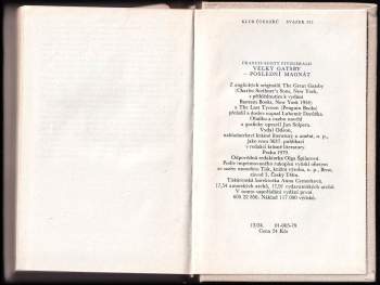 Francis Scott Fitzgerald: Velký Gatsby ; Poslední magnát