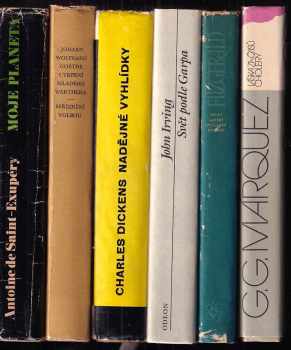 KOMPLET Beletrie 6X Moje planeta + Utrpení mladého Werthera ; Spříznění volbou + Nadějné vyhlídky + Svět podle Garpa + Velký Gatsby ; Poslední magnát + Láska za časů cholery