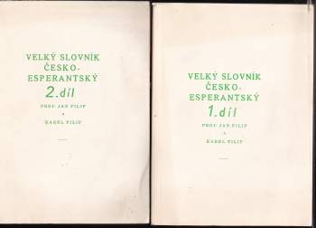 Velký slovník česko-esperantský 1 + 2
