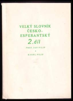 Karel Filip: Velký slovník česko-esperantský