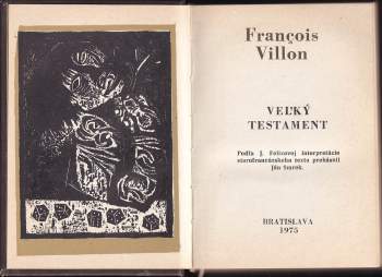 François Villon: Veľký testament