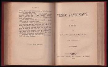 Václav Vlček: Věnec vavřínový