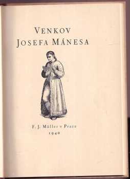 Josef Mánes: Venkov Josefa Mánesa