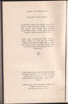 John Galsworthy: Venkovské sídlo