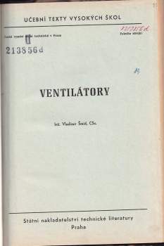 Vladimír Šmíd: Ventilátory