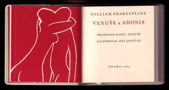 William Shakespeare: Venuše a Adonis