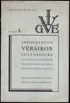 Veraikon, Umělecká revue, Edice grafická, ROČNÍK XXI