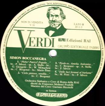 Giuseppe Verdi: Verdi: Edizioni Rai 16 - Brani Da Simon Boccanegra