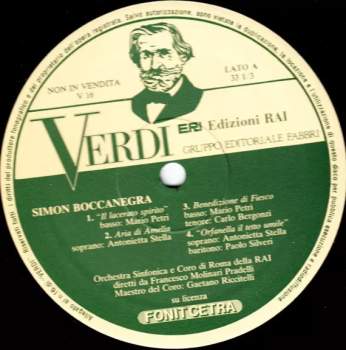 Giuseppe Verdi: Verdi: Edizioni Rai 16 - Brani Da Simon Boccanegra