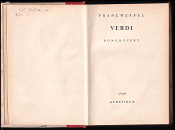 Franz Werfel: Verdi