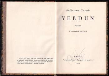 Fritz von Unruh: Verdun