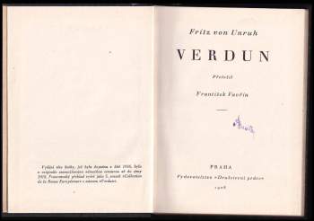 Fritz von Unruh: Verdun