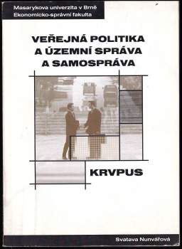 Veřejná politika a územní správa a samospráva