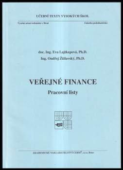 Eva Lajtkepová: Veřejné finance