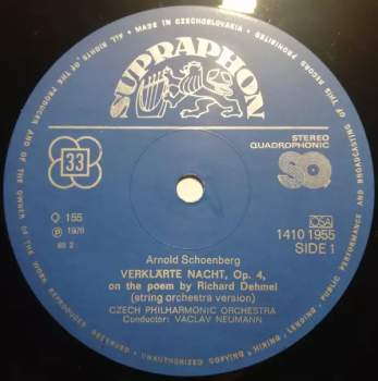 The Czech Philharmonic Orchestra: Verklärte Nacht / Adagio From The Tenth Symphony