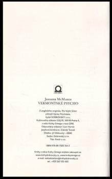 Jennifer McMahon: Vermontské psycho