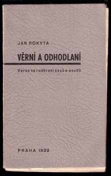 Adolf Černý: Věrní a odhodlaní