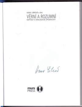 Hana Librová: Věrní a rozumní PODPIS HANA LIBROVÁ