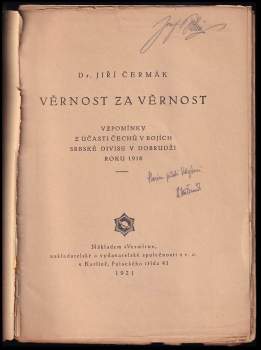 Jiří Čermák: Věrnost za věrnost