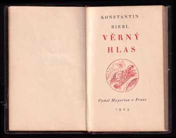 Konstantin Biebl: Věrný hlas