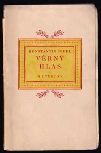 Věrný hlas - Konstantin Biebl (1924, E. Janská) - ID: 625696