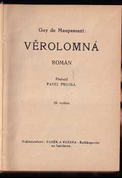 Guy de Maupassant: Věrolomná