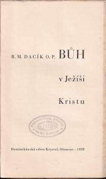 Reginald Maria Dacík: Věrouka pro laiky