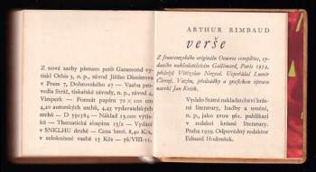 Arthur Rimbaud: Verše