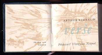Arthur Rimbaud: Verše