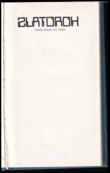 Ota Janeček: Verše psané na vodu