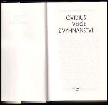 Ovidius: Verše z vyhnanství