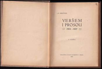 Josef Svatopluk Machar: Veršem i prosou