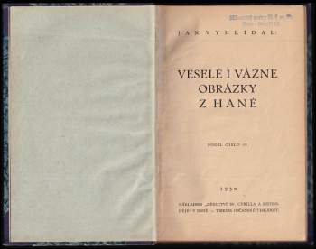 Jan Vyhlídal: Veselé i vážné obrázky z Hané