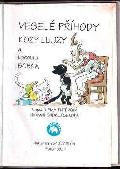 Ondřej Sekora: Veselé příhody kozy Lujzy a kocoura Bobka