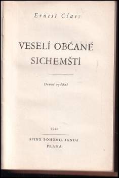 Ernest Claes: Veselí občané sichemští