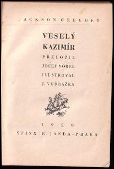 Jackson Gregory: Veselý Kazimír
