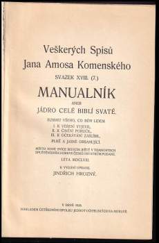 Jan Amos Komenský: Veškerých Spisů Jana Amosa Komenského