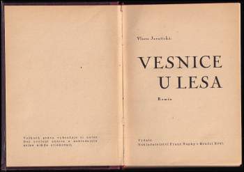 Vlasta Javořická: Vesnice u lesa, 1. - 3. díl ve 2 svazcích