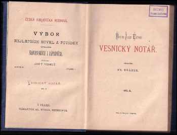 József Eötvös: Vesnický notář