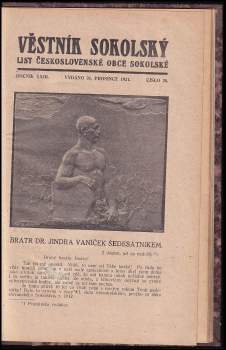 Jan Hiller: Věstník sokolský, ROČNÍK XXIII.