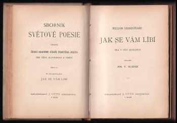 William Shakespeare: Jak se vám líbí