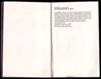 David Taylor: Veterinářem v ZOO