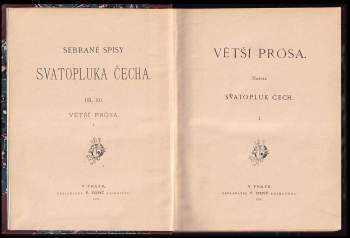 Svatopluk Čech: Větší prósa