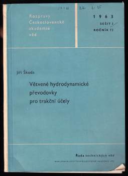 Větvené hydrodynamické převodovky pro trakční účely
